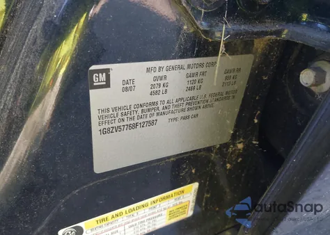 2008 Saturn Aura Xr from USA, damaged, VIN 1G8ZV57768F127587